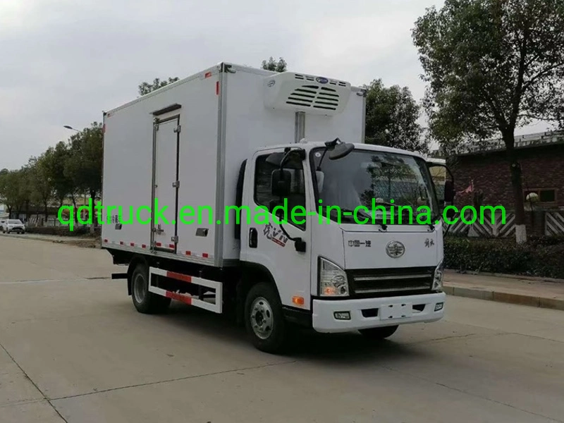 Discount Sales 4x2 Freezer Light Truck FAW 3~5 tons LHD RHD Refrigerator Refrigerated Reefer Truck