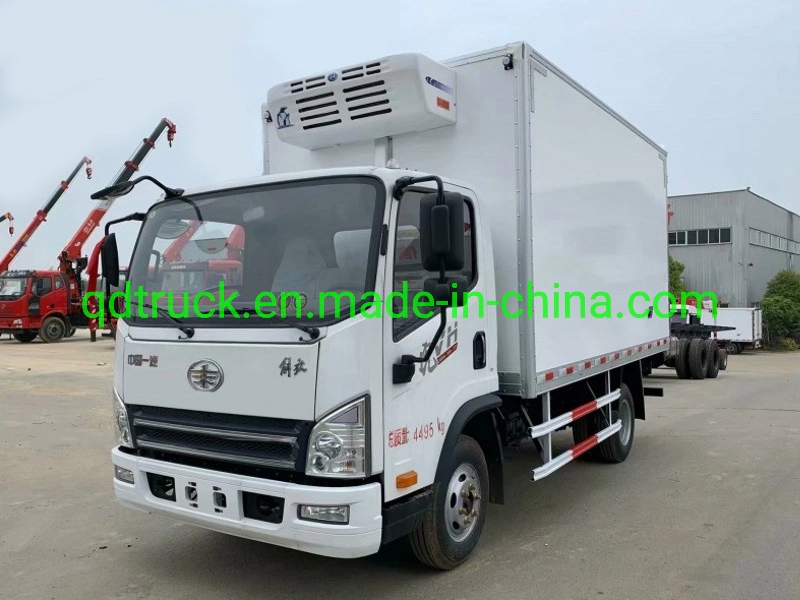 Discount Sales 4x2 Freezer Light Truck FAW 3~5 tons LHD RHD Refrigerator Refrigerated Reefer Truck