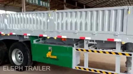 Производитель прицепов Полуприцеп для грузовых перевозок с откидной стороной