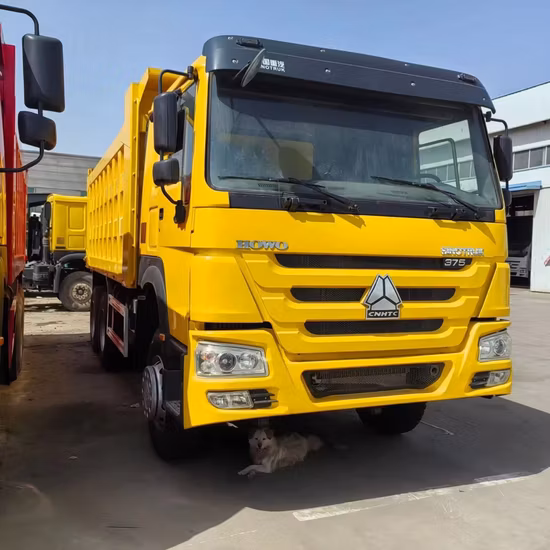 В хорошем состоянии Sinotruk HOWO использовал 6*4 и 8*4 371HP-375HP 10-колесный и 12-колесный самосвал в Африку